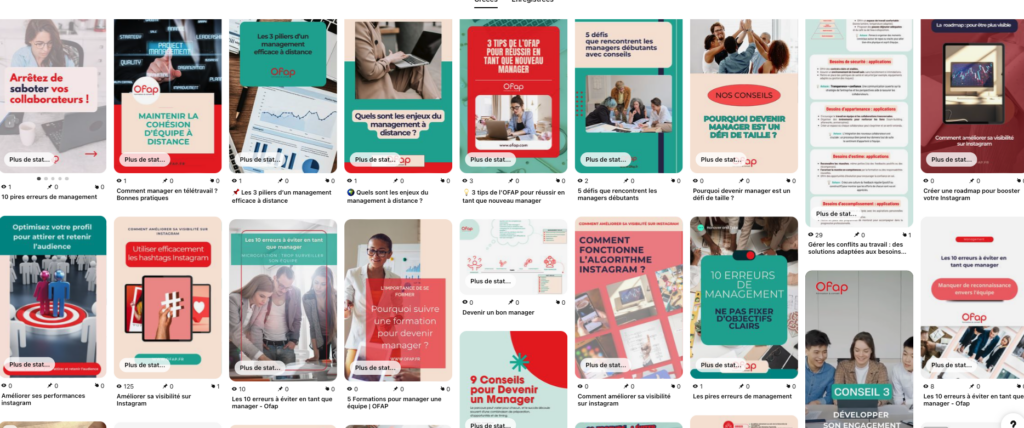 se spécialiser en pinterest