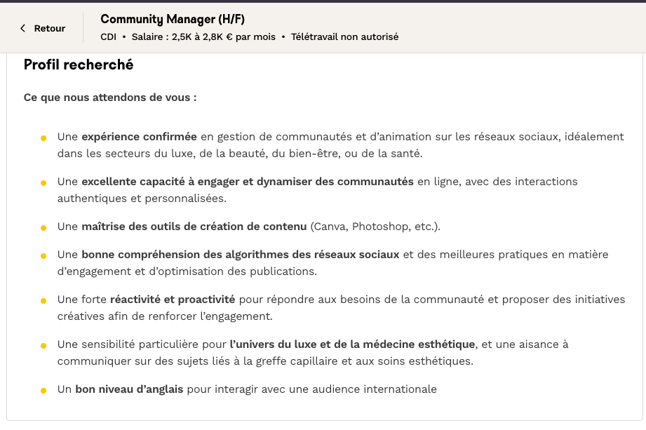 job community manager