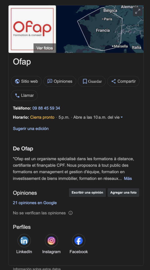optimiser la Fiche GMB