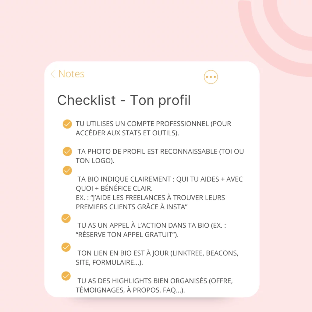 optimise ta bio instagram 