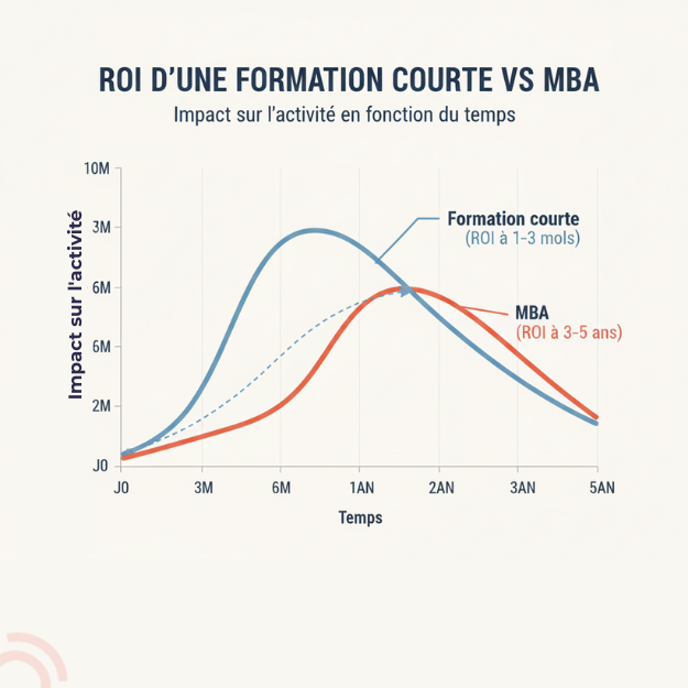 ROI d'une formation courte vs MBA