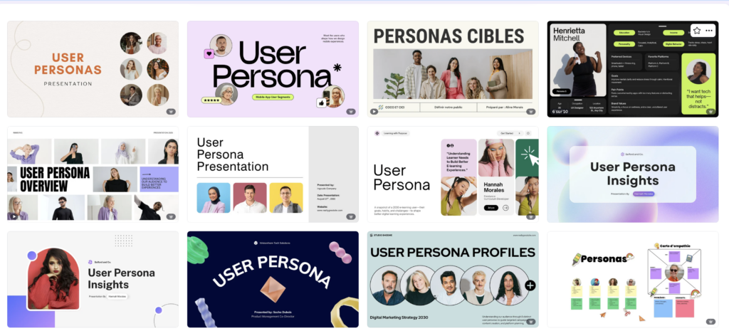 persona marketing canva