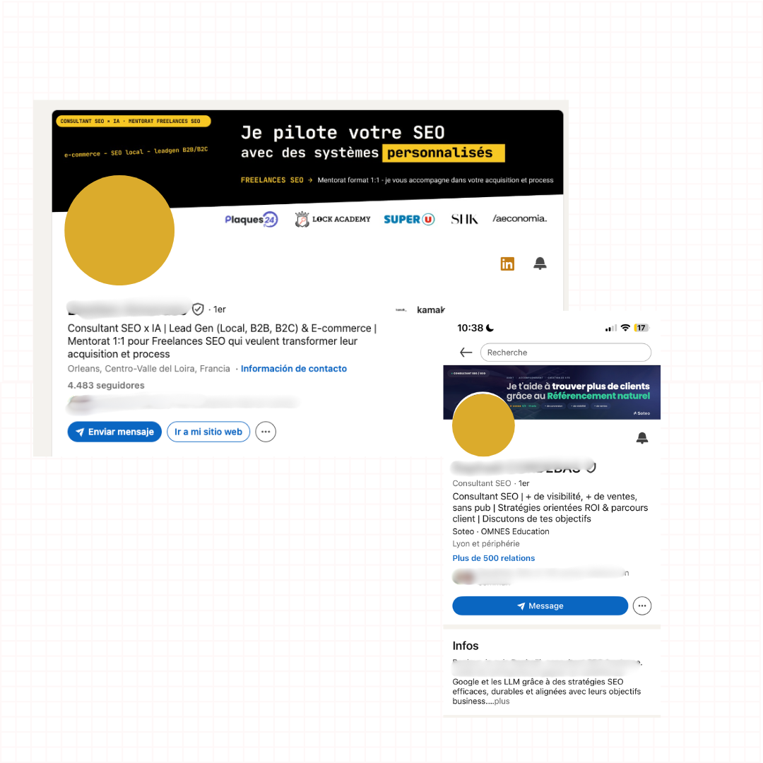 profils linkedin optimisé pour des consultant freelances